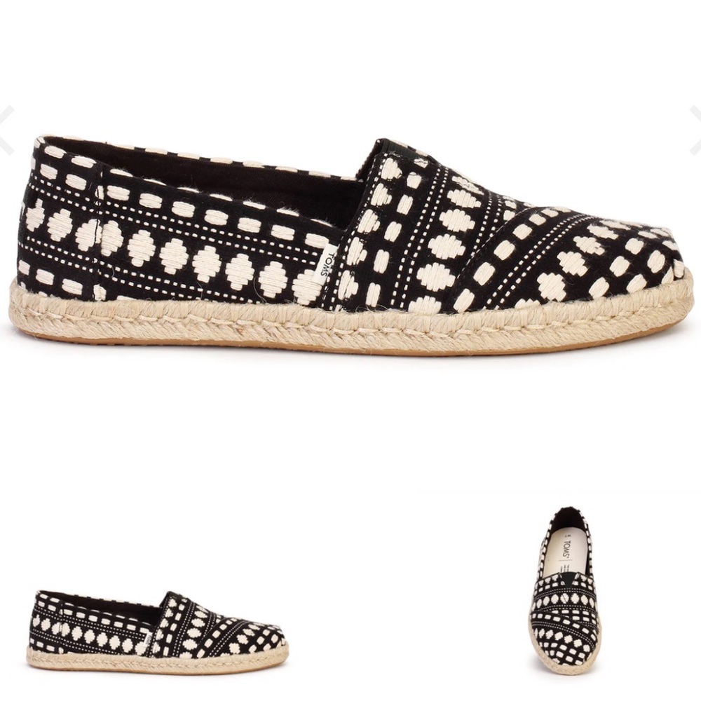 Toms Alpargata Rope Espadrille Slip-On Size 7.5